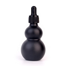 Matte black 50ml glass dropper bottle essential oil bottle